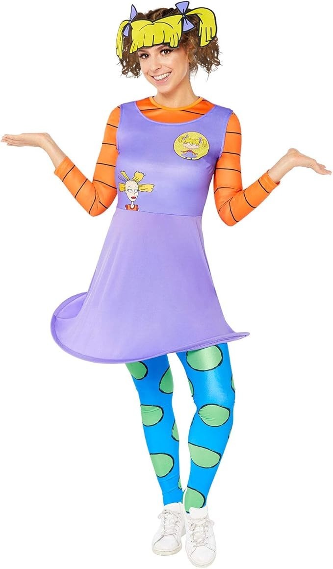 5x Nickelodeon Rugrats Angelica Kostüm Größe L Karneval Fasching Verkleidung