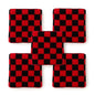 5er Set Fingerschweißband Rot Schwarz Karo Schweißband für Finger Fingersleeve