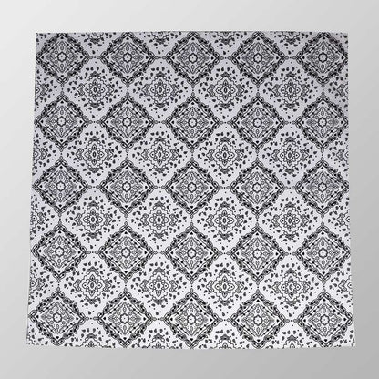 Bandana Kopftuch Weiß Paisley Halstuch Accessoire Mode Freizeit Tuch Biker Baumwolle