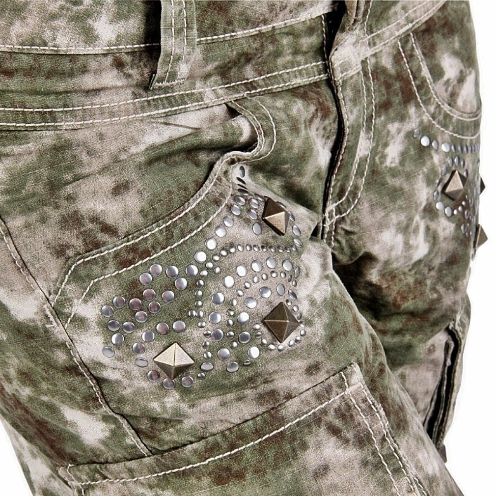 GUESS JEANS Bermuda Shorts Damen Camo Army/Camouflage XS,S,M,L,XL 25,26,27,28,29