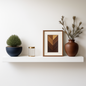 Schweberegal 61 cm Weiß Floating Shelf Wandregal Wandboard Regalbrett Hängeregal