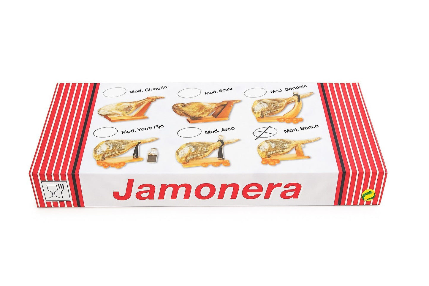 2 x Jamonera Schinkenhalter Schinkenständer Modell Banco Echtholz Holzständer