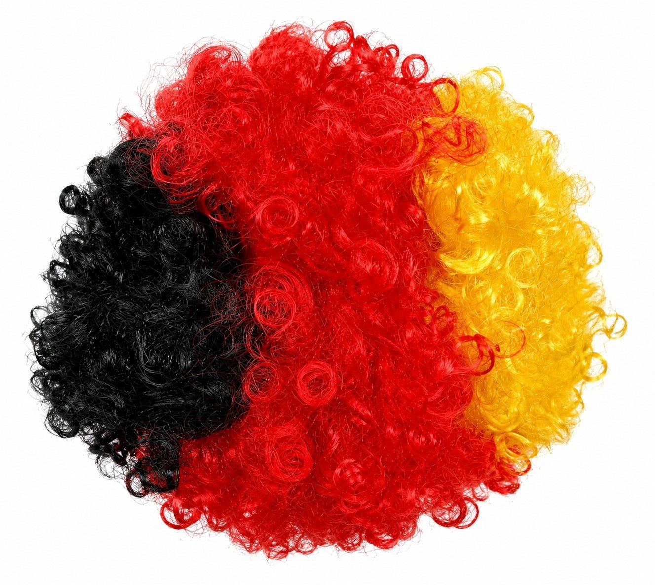 5x Perücken mit Locken Deutschland Afro Fanartikel Fußball Fußballfans WM EM
