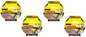 4x Uhu Rollafix Packband transparent 66m x 50mm Lager Umzug Karton Verpackung