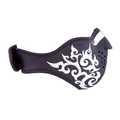 Maske Neopren Tribal Halbmaske Gesichtsmaske Outdoor Halloween Kostüm Mundschutz