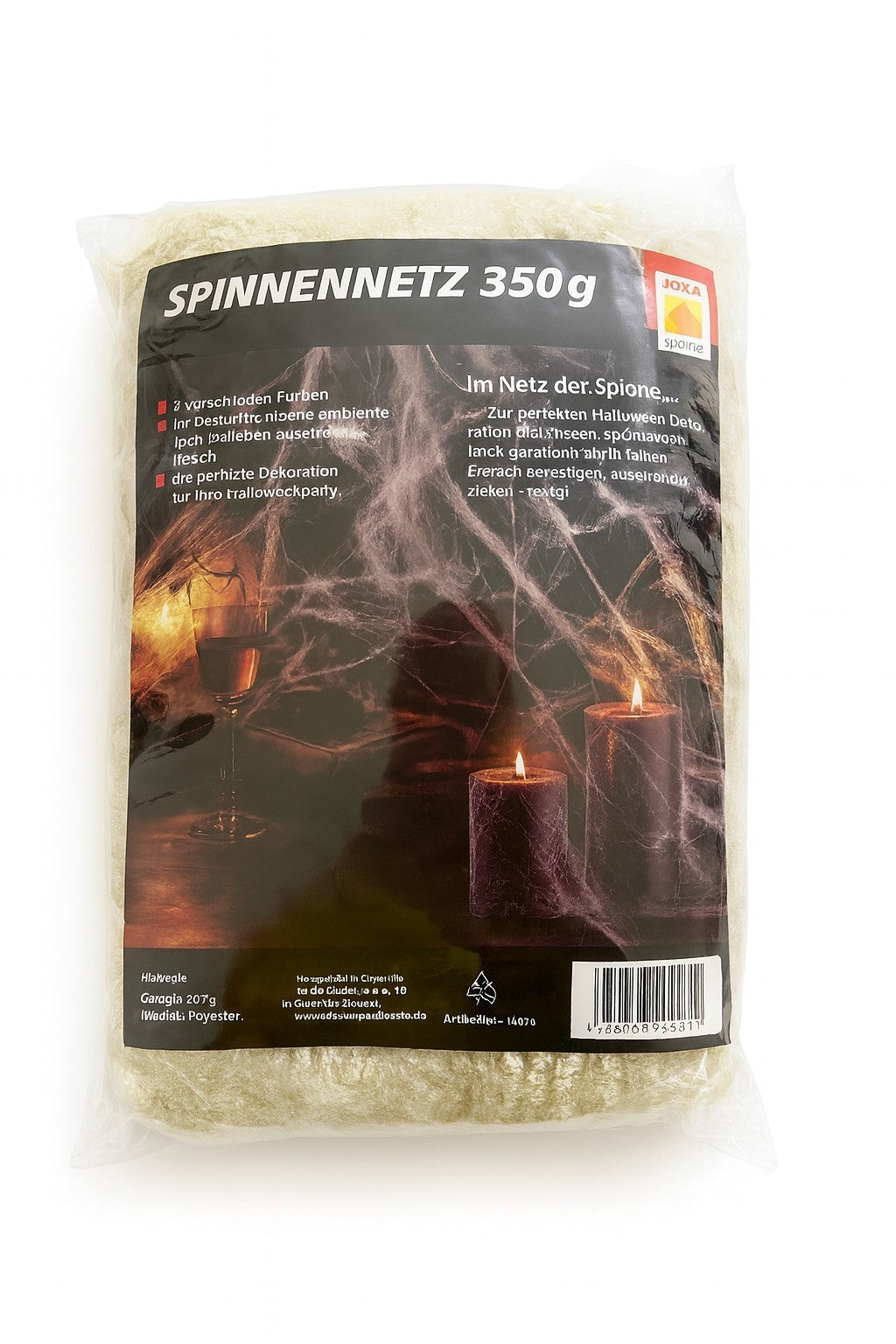 Spinnennetz Weiß 350g Netz Halloween Party Dekoration Spinnenweben Horror Grusel