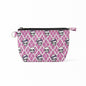 Geldbeutel Pink mit Totenkopf Skull Geldbörse Portemonnaie Rockabilly Punk Gothic Rock