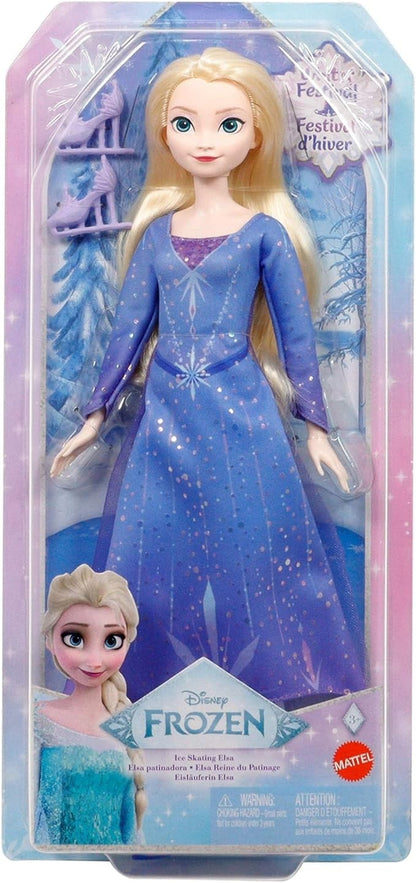Mattel JBG53 Disney Frozen Die Eiskönigin Winterfest Elsa Puppe Eisläuferin