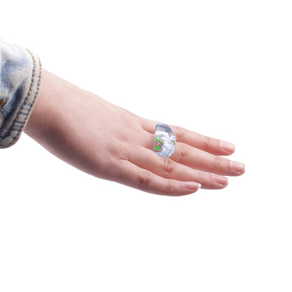 30 bunte Ringe Set Modeschmuck Party Deko Geschenkidee Schmuck Mix unter 1€/Stk