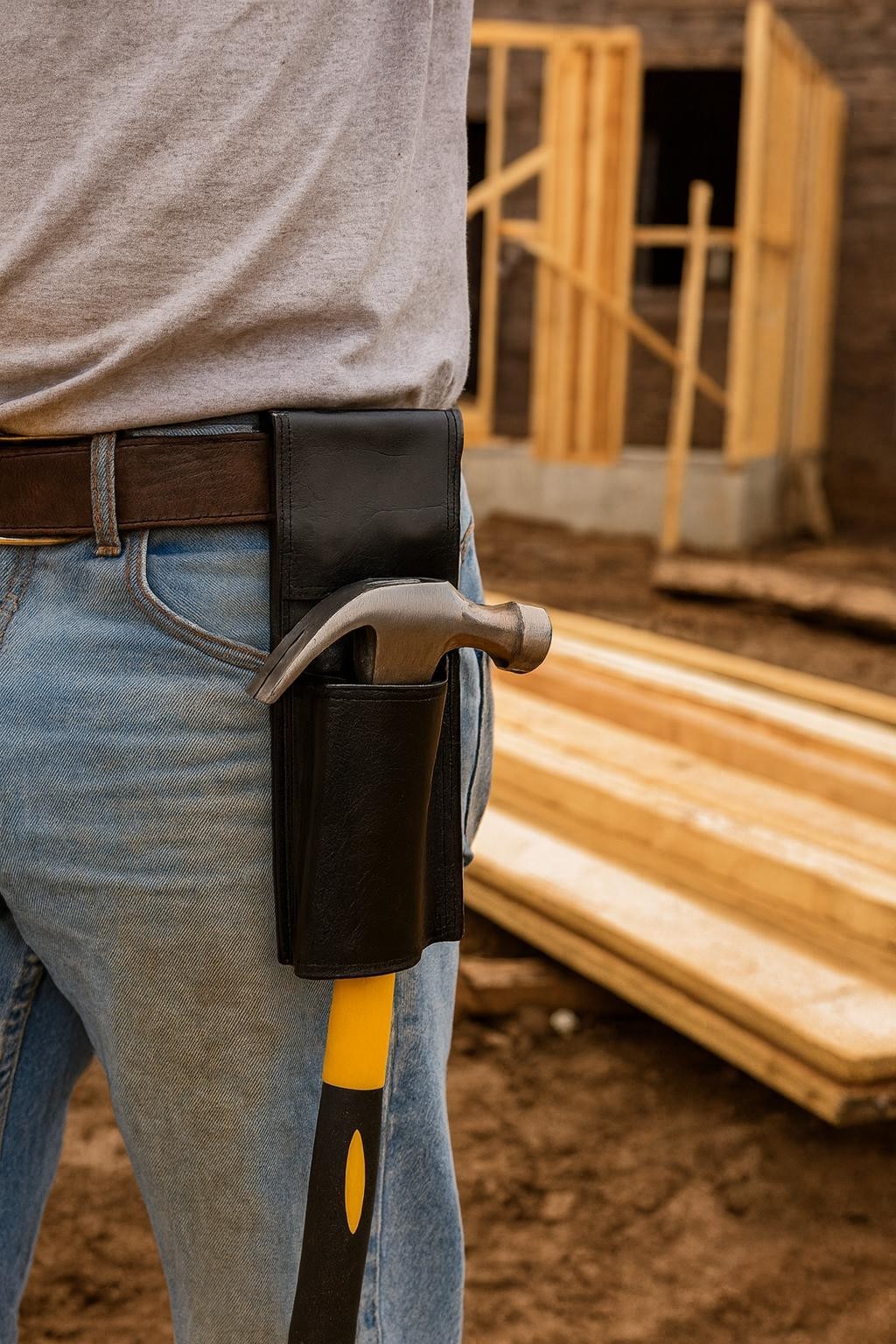 10 Würth Lederholster Schwarz Gürtelholster Werkzeugträger vielseitig einsetzbar