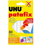 UHU Patafix Klebepads 80 Stück, weiß & wieder ablösbar
