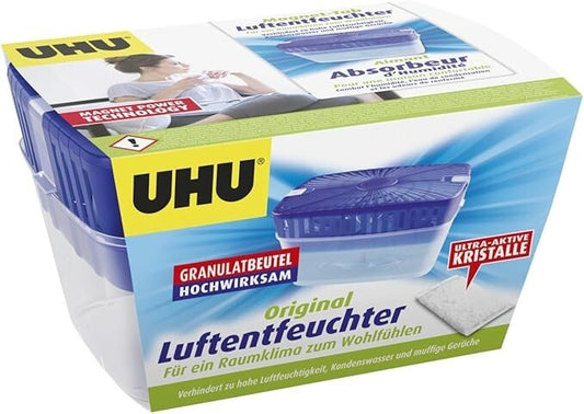 Uhu Original Luftentfeuchter 1000g Raum Feuchtigkeit Granulat Raumentfeuchter