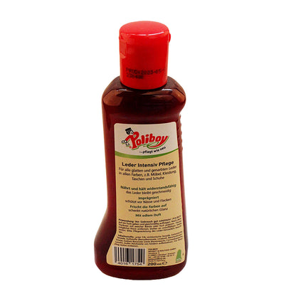 3x Poliboy Leder Intensiv Pflege 200ml Reinigung Möbel Auto Taschen Glattleder