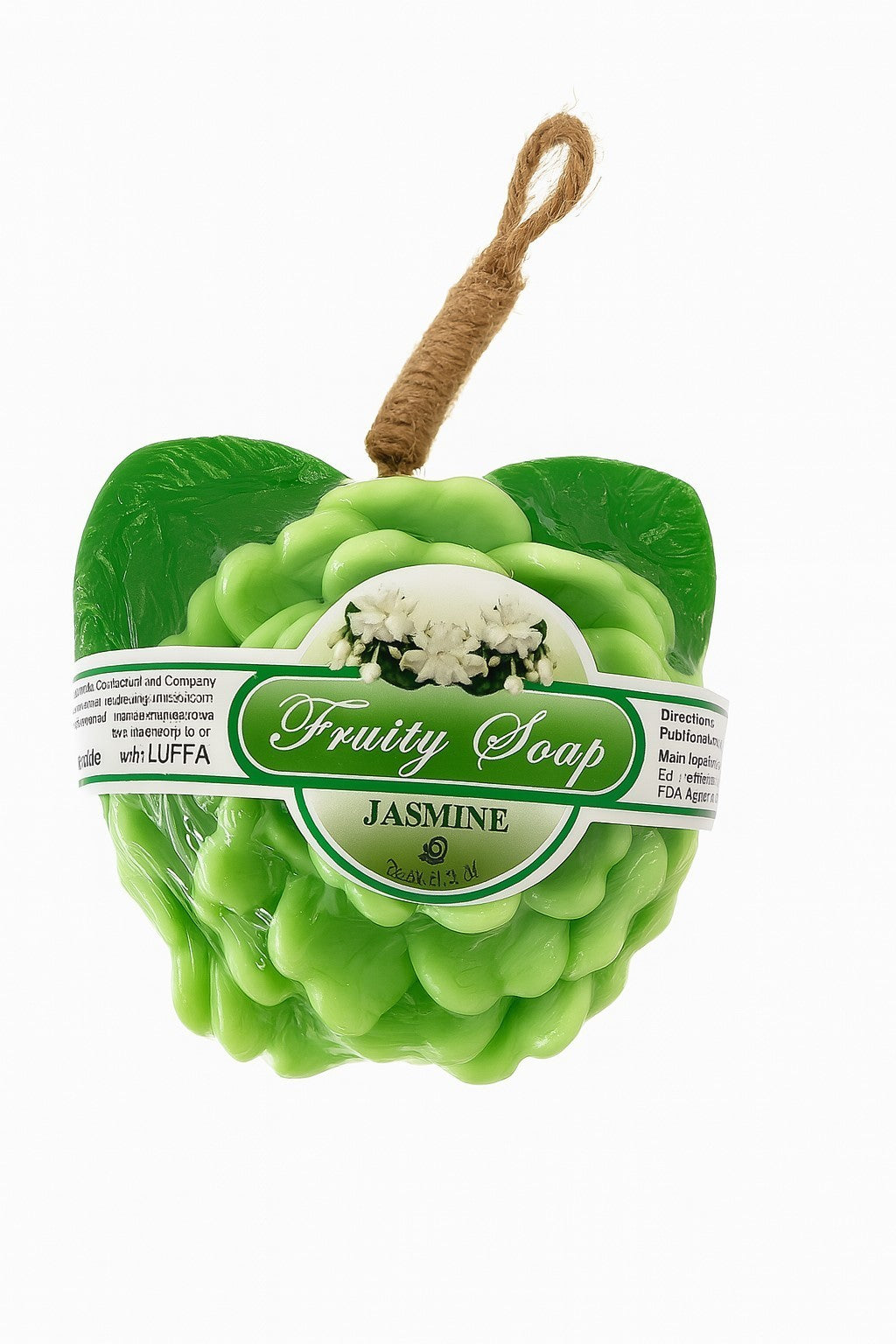 Luffa Seife Jasmin 90g Bodyscrub Peeling Duftseife Handgemacht Thailand Pflege