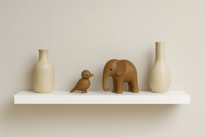 Wandregal 90x24x5 cm Weiß Hochglanz Regal Wandboard Schweberegal modern Design