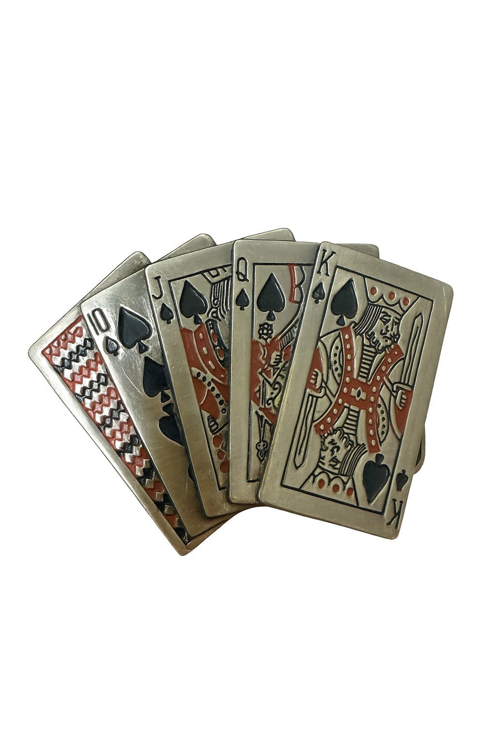 Aktion 10x Gürtelschnallen Karten Design Schnalle Gürtel Unisex Großhandel