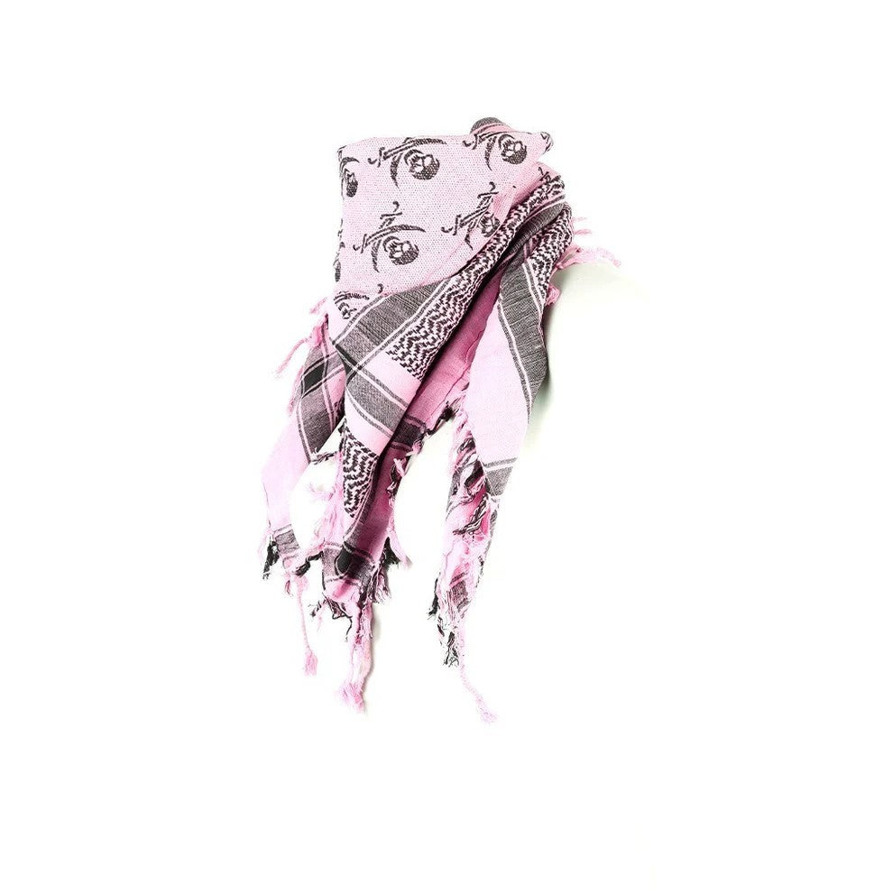 Palästinensertuch Shemagh Kufiya Tuch Rosa Piraten Muster Schal Pali Tuch Mode