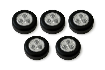 5er Set LED Licht Spots Deckenspot Selbstklebend Klebeleuchte Lampe Unterbauleuchte