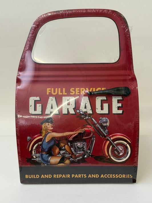 Blechschild Full Service Garage Deko Schild Werkstatt 59x41x5 xm Retro Auto Tür