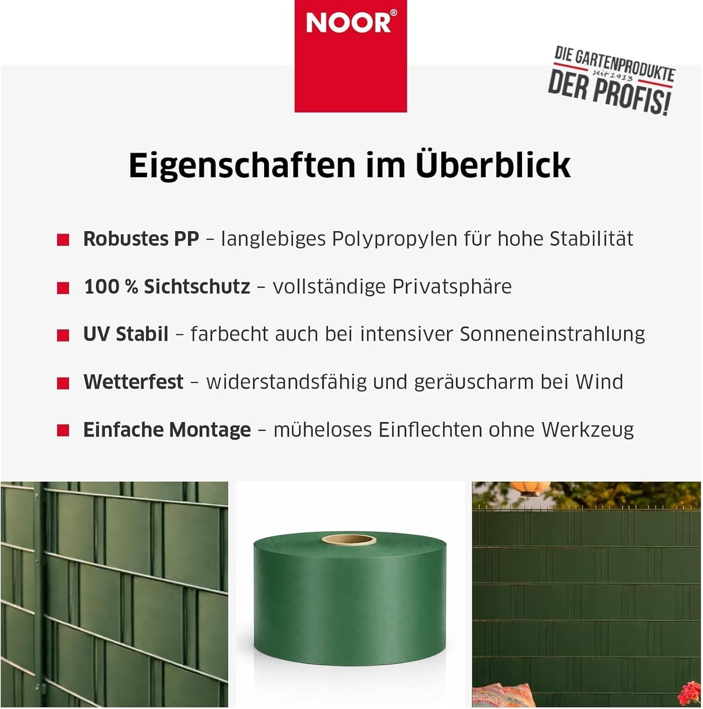 Zaunblende PP Pro Grün für Doppelstabgitterzäune 35m Sichtschutz Garten Zaun