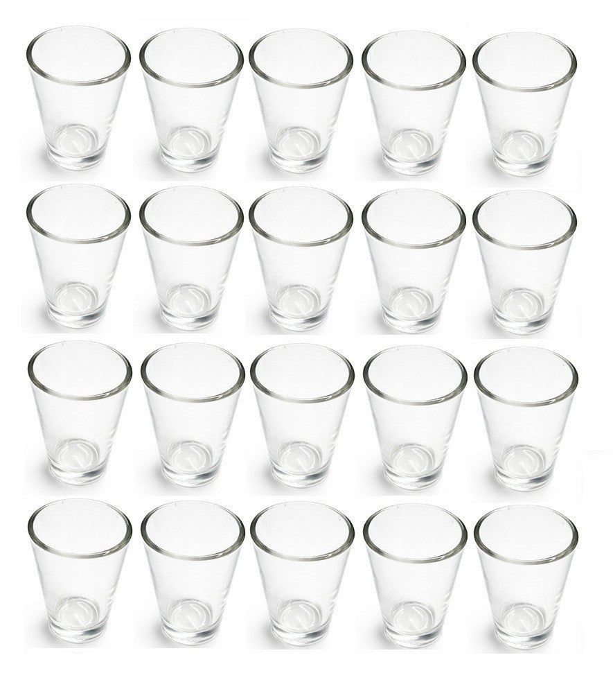 20er Set Schnapsgläser Rund Shotgläser Gläser Shots Schnapsglas Gastro Party Bar