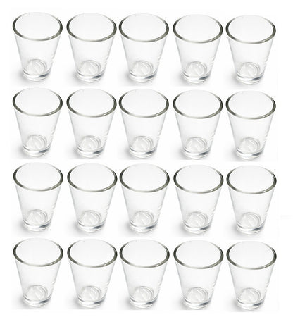20er Set Schnapsgläser Rund Shotgläser Gläser Shots Schnapsglas Gastro Party Bar