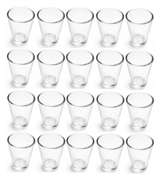 20er Set Schnapsgläser Rund Shotgläser Gläser Shots Schnapsglas Gastro Party Bar
