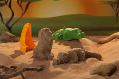 3D Sandformen Löwe & Krokodil Sandfiguren Modellieren Sand Sandkasten Strand