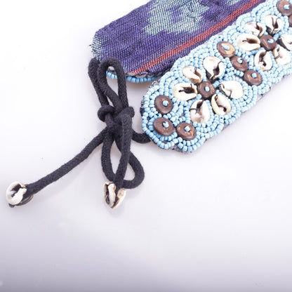 Muschelgürtel Blau Damengürtel Taillen-, Hüftgürtel Boho Hippie Ibiza Muscheln