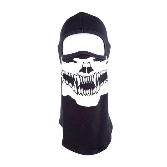 Biker Mask Predator Skeleton - Black