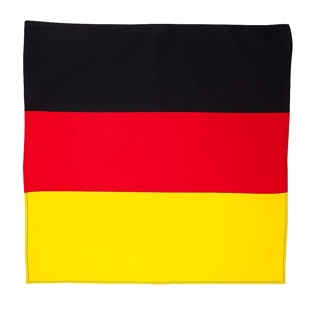 Bandana Halstuch Deutschland Flagge – Baumwolltuch Accessoire für Sport, Freizeit & Mode