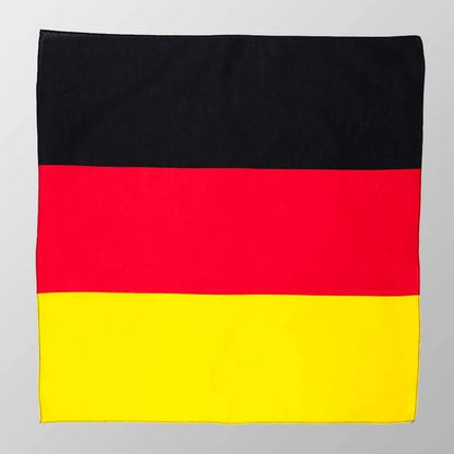 Bandana Halstuch Deutschland Flagge – Baumwolltuch Accessoire für Sport, Freizeit & Mode