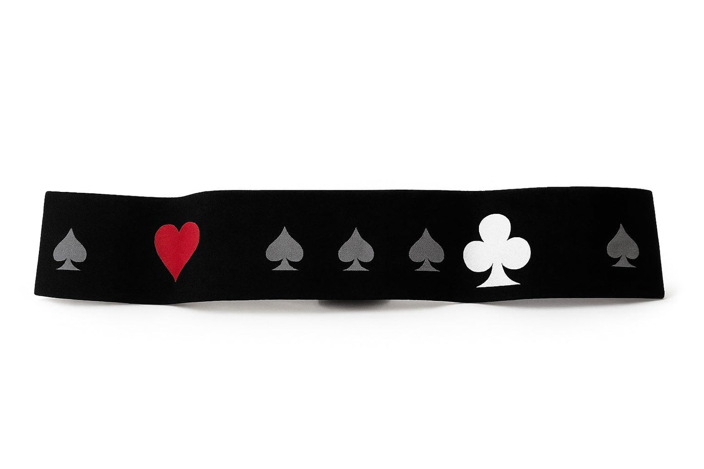 Schwarzer Stretch-Taillengürtel mit Spielkarten-Muster – Punk, Gothic & Rock Mode Gürtel für Damen