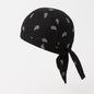 Schwarzes Bandana Kopftuch mit Paisley Muster – Unisex Biker Tuch, Piratentuch, Baumwolle, Sommer Sonnenschutz