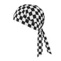 50x Bandana Schwarz-Weiß Kariert – Kopftuch/Stirnband/Tuch Unisex – Großhandel Set
