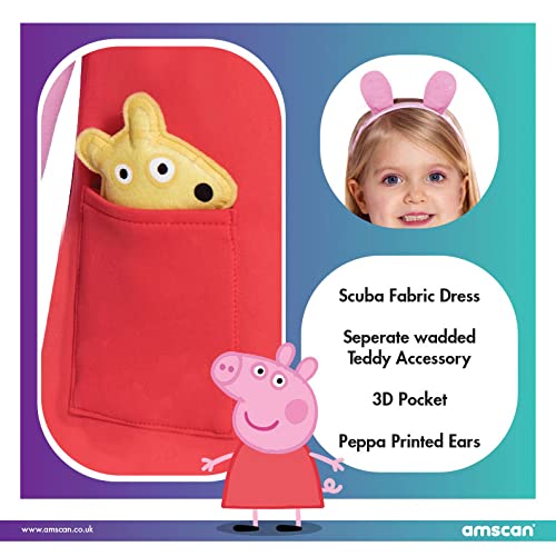 Amscan offiziell lizenziert Peppa Wutz Kostüm für Kinder Mädchen