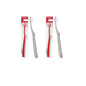 2x Edel+White Flosserbrush Ultrasoft Zahnbürsten | Konex HD Borsten für empfindliches Zahnfleisch & gründliche Zahnreinigung | Swiss Made