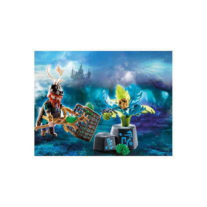 PLAYMOBIL Novelmore 70747 Violet Vale - Magier der Pflanzen nach Oben klappbare Blätter der Dschungelpflanze, Empfohlen ab 4 Jahren