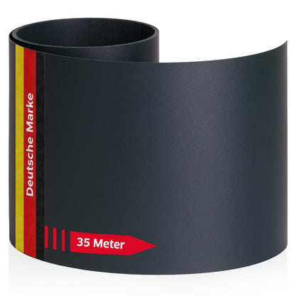 NOOR Sichtschutzstreifen PP PRO für Doppelstabmattenzaun 650 g/m² - Zaunsichtschutz Rolle 0,19x35 m - blickdichter Wind- & Sichtschutz für G