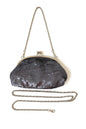 Handtasche Grau mit Pailletten – Elegante Abendtasche | Umhängetasche Clutch für Party & Anlass