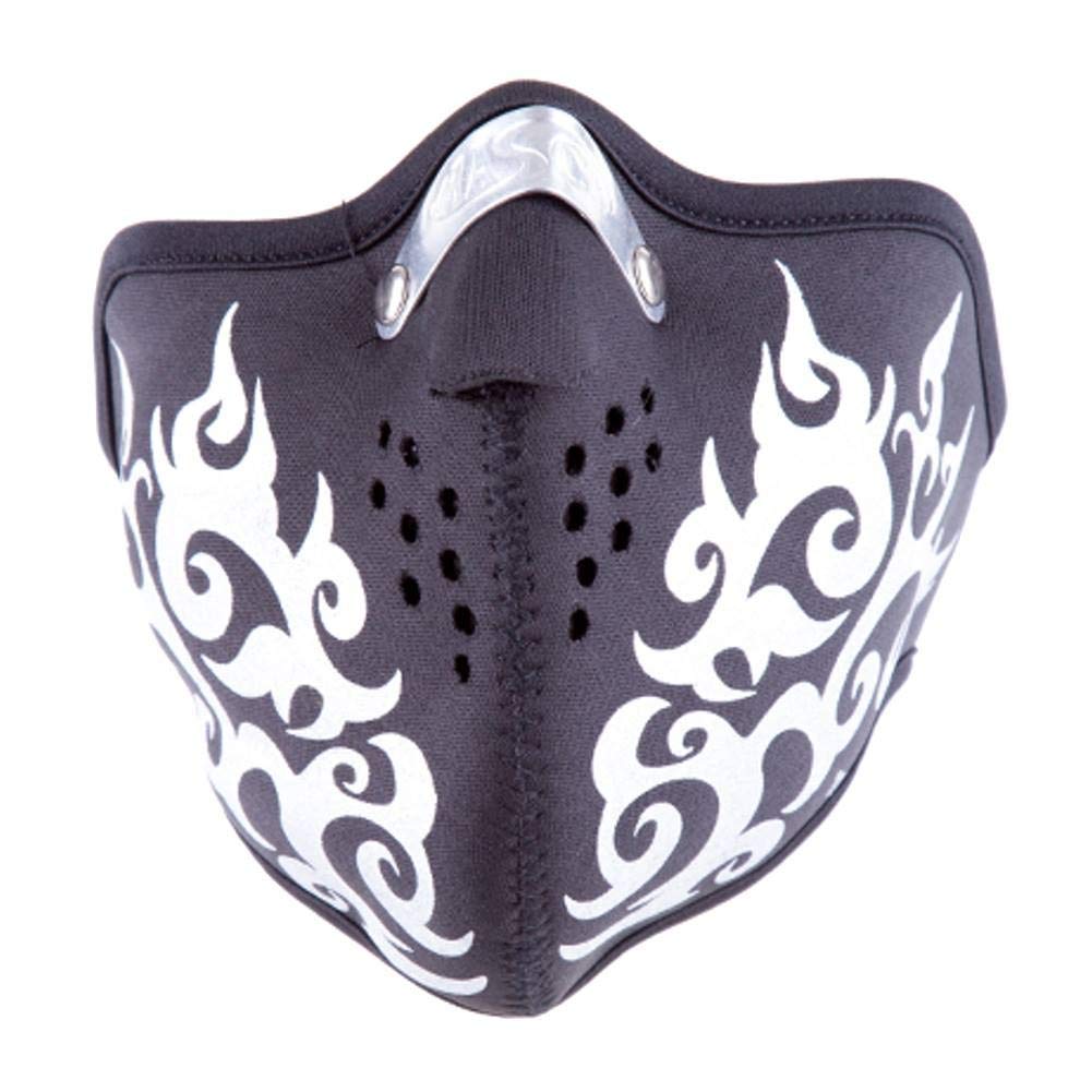 Biker Mask Tribal - Black / White