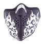 Biker Mask Tribal - Black / White