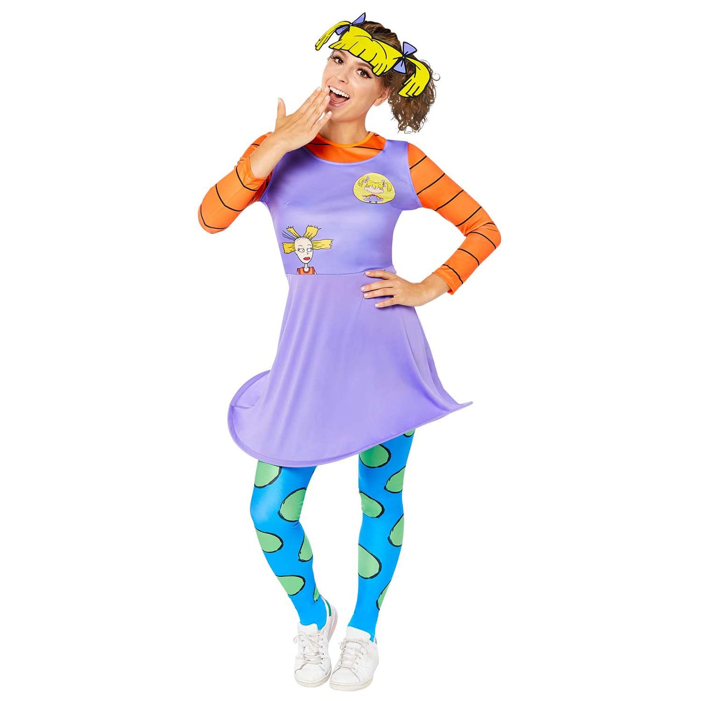amscan Offizielles Nickelodeon Rugrats Angelica-Kostüm, Größen 36-44