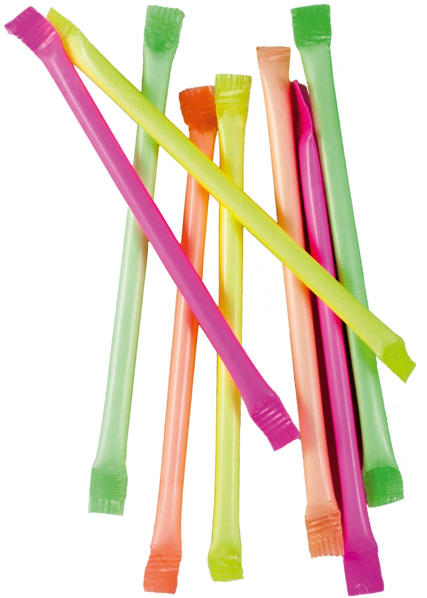 Tise Süsswaren Neon Pulversticks Karneval Fasching Wurfmaterial Brause Pulver Stangen Schleckpulver, 500 Stück (750g)