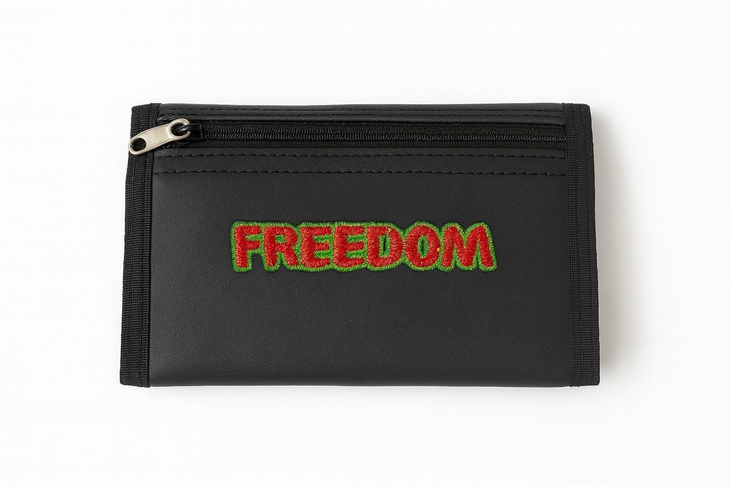 Schwarze Geldbörse mit Legalize-Aufdruck – Herren Portemonnaie im Reggae Emo Streetstyle – Stylisches Accessoire
