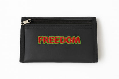 Schwarze Geldbörse mit Legalize-Aufdruck – Herren Portemonnaie im Reggae Emo Streetstyle – Stylisches Accessoire