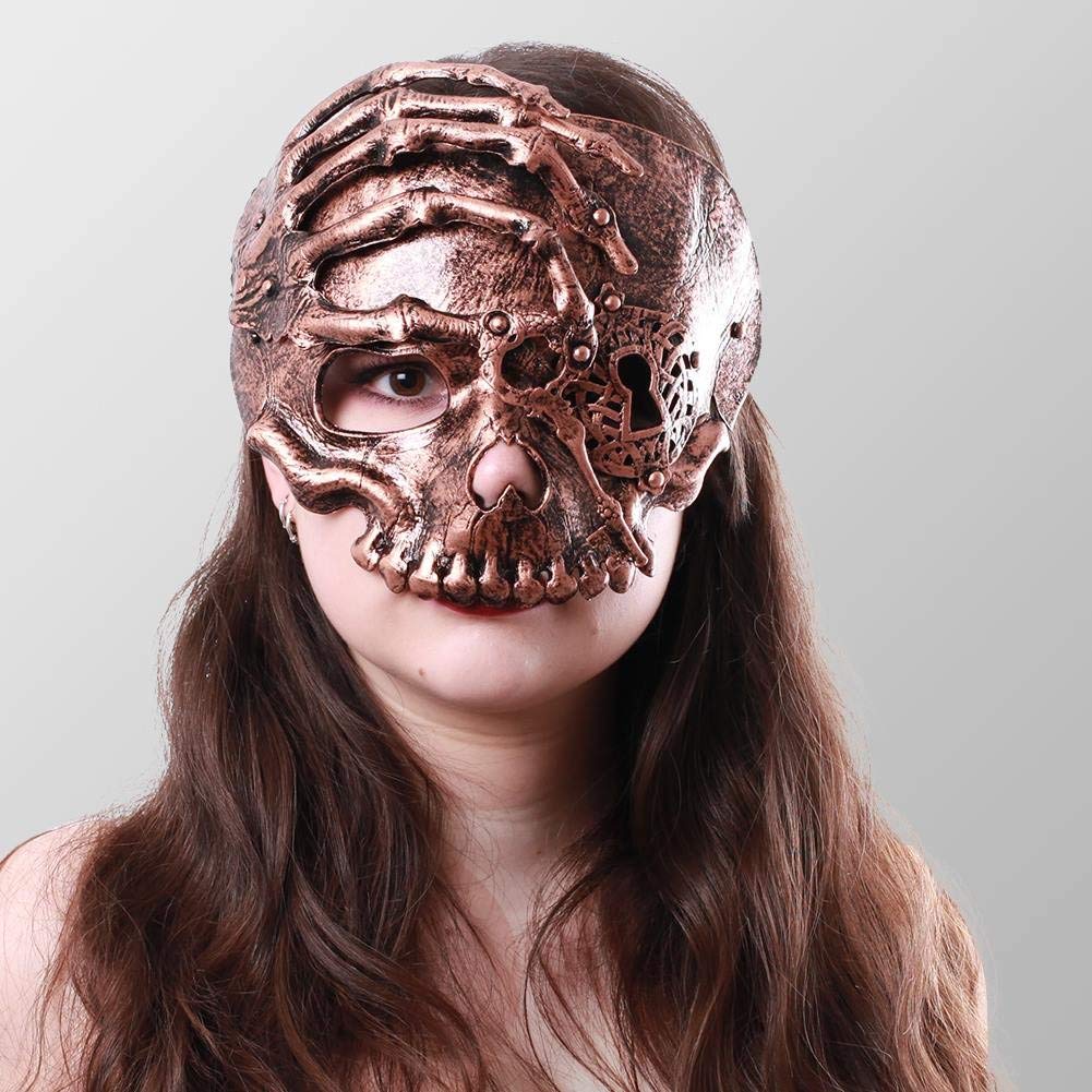 Half Skull Mask With Hand
