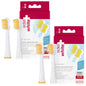 4er Set edel+white Dual Clean Ultrasoft Airbag Bürstenköpfe für elektrische Zahnbürste I Geeignet für alle edel+white Schall Zahnbürsten I Nachfüllpackung mit 4 Stück