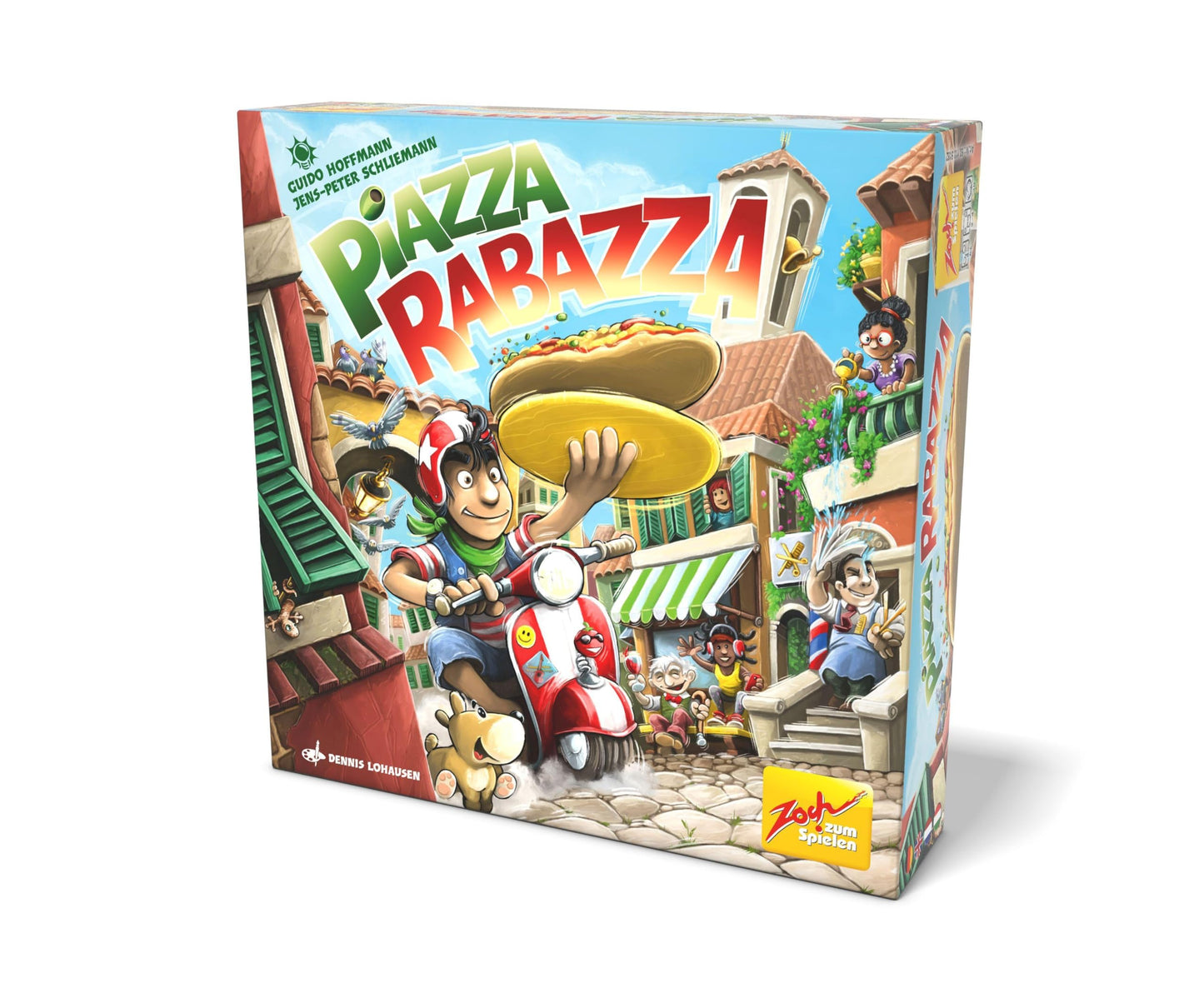 Zoch 601105182 Piazza Rabazza - Geschicklichkeitsspiel für 2 bis 4 Spieler – Das Sammelspiel für ruhige Hände, ab 6 Jahren