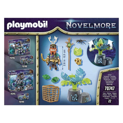 PLAYMOBIL Novelmore 70747 Violet Vale - Magier der Pflanzen nach Oben klappbare Blätter der Dschungelpflanze, Empfohlen ab 4 Jahren